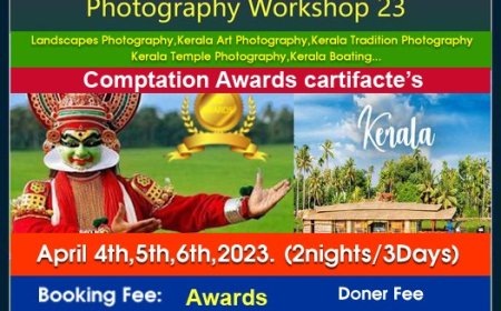 ఏప్రిల్  ల్లో  నేషనల్ లెవల్ కేరళ ఫోటోగ్రఫీ వర్క్షాప్