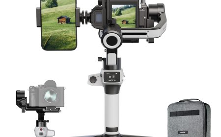 మూడు కెమెరాలు ఒకే గింబల్ పై