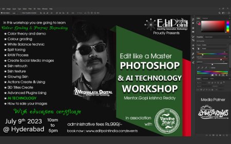 జులై 9 న హైదరాబాద్ లో  AI టెక్నాలజి వర్క్ షాప్