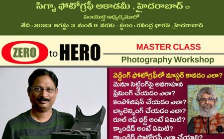 ప్రతి ఫొటోగ్రాఫరుకు , వీడియోగ్రాఫరుకు  , ఎడిటర్ కు అవసరమైన వర్కుషాపు
