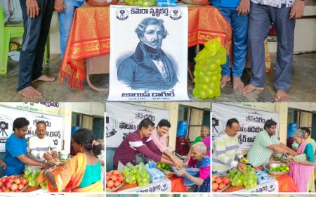 ప్రపంచ ఫోటోగ్రఫీ డే సందర్భంగా  బ్రహ్మాజీ వృద్ధాశ్రమంలో వృద్ధులకు పండ్లను పంపిణీ