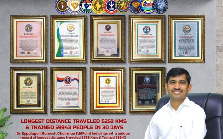 ఇప్పలపల్లి కి 9 ఇంటర్నేషనల్ వరల్డ్ బుక్ అఫ్ రికార్డ్స్ !!