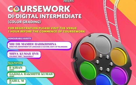 వీంద్ర భారతిలో  డిసెంబర్ 14 ,15 తేదీల్లో DI (Digital Intermediate ) కలర్ గ్రేడింగ్ క్లాసులు