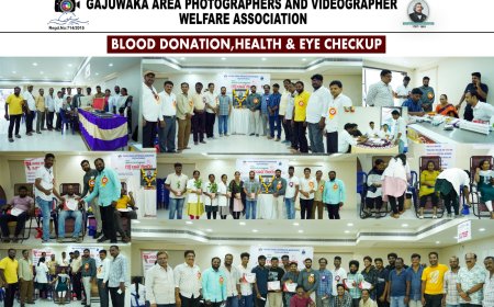 గాజువాక ఫోటోగ్రాఫర్స్  ఆధ్వర్యంలో మెడికల్ క్యాంపు