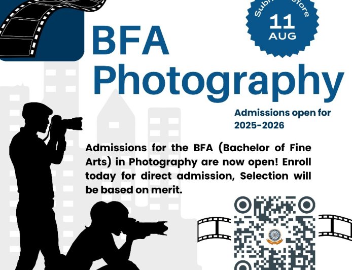 డాక్టర్ వైఎస్ఆర్ ఆర్కిటెక్చర్ అండ్ ఫైన్ ఆర్ట్స్ యూనివర్సిటీలో BFA ఫోటోగ్రఫీ కోర్సుకు అడ్మిషన్లు ప్రారంభం!