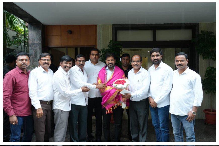 ఫోటో ట్రేడ్ ఎక్స్పో కి ముఖ్యమంత్రి రేవంత్ రెడ్డి గారిని ఆహ్వానించిన రాష్ట్ర అసోసియేషన్ సభ్యులు